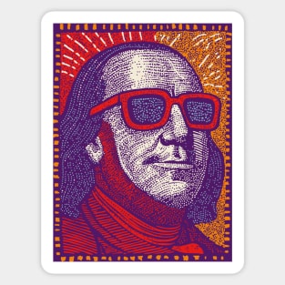 Founding Father Funk - Pop Art Ben Franklin Sticker